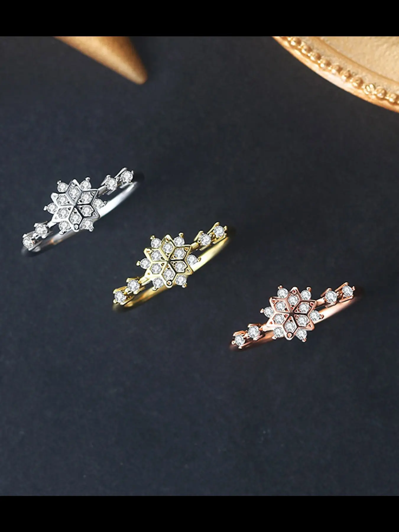 Simple Artificial Zircon Ring for Women, Wedding Engagement Anniversary Party Jewelry Gift, Elegant Silver Color Band
