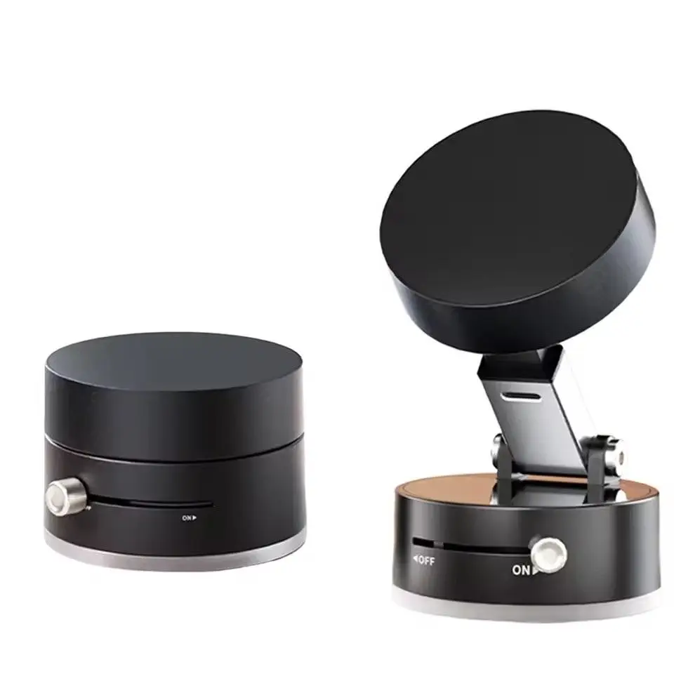 Vacuum Magnetic Phone Holder, Foldable & Portable Phone Stand, Multi-scene Use Phone Holder for Home & Office, Electronics Accessories, Mini Gadgets,