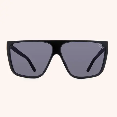 DEZI TYPE B - Oversized Square Flat Top Sunglasses