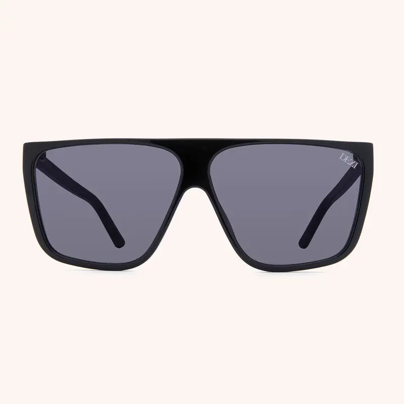 DEZI TYPE B - Oversized Square Flat Top Sunglasses