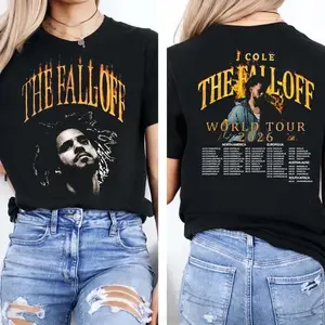 J Cole The Fall Off Tour 2026 T-Shirt unisex tee