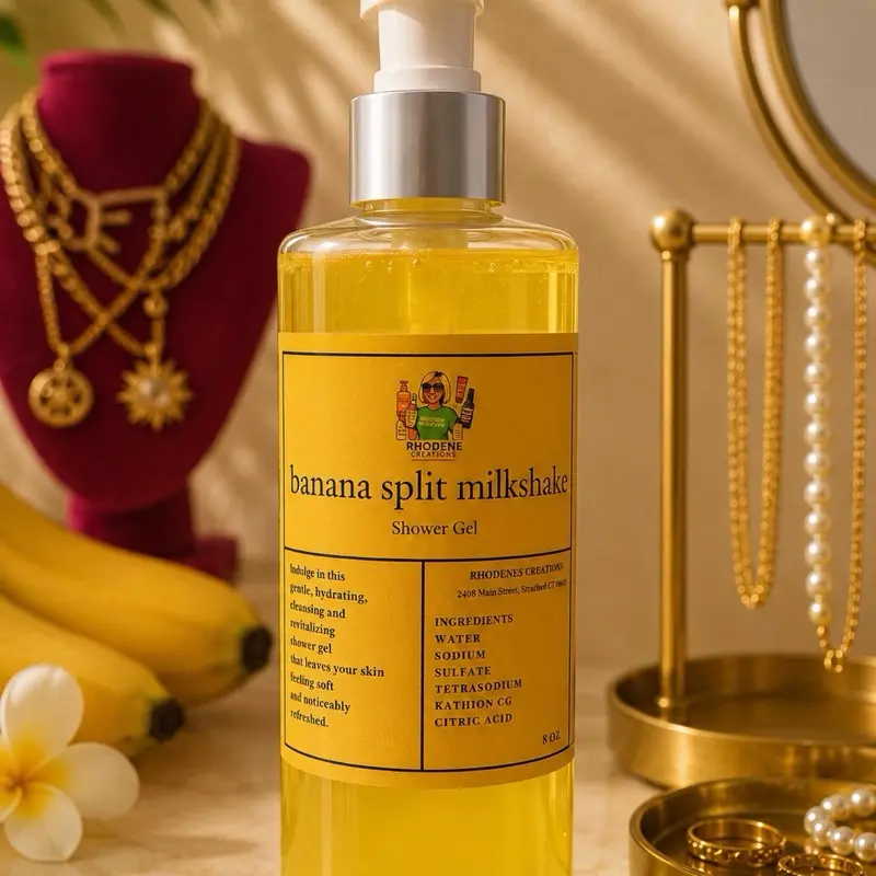 Banana Split Milkshake Scented Shower Gel