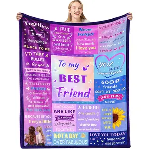 Best Friend Birthday Gifts for Women, Best Friends Blanket, 40"x50" - Friendship Gifts for Women