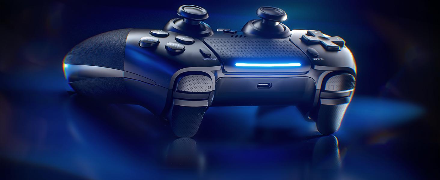 Wireless Anti-Stick Drift Controller for PS5/PC - Features , Turbo, 6-Axis Gyro, Dual Vibration, Macro Back Buttons, Touchpad, Bluetooth 5.0, 3.5mm Audio Jack & Built-in Microphone