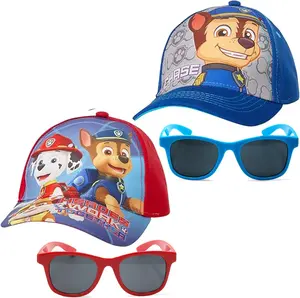 Paw Patrol Boys Baseball Cap with Sunglasses, Kids Toddler Hat Set