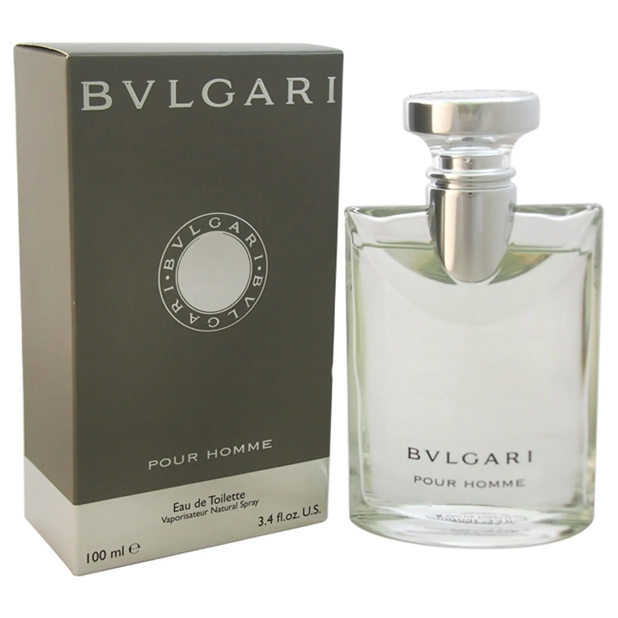 Bvlgari by Bvlgari Eau de Toilette for Men, Refined, Fresh, and Invigorating Scent, Daily Fragrance Spray, 3.4 fl oz, Spray Daily