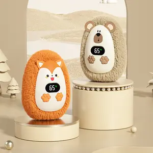 Plush Hand Warmer Mini Pocket Heater, Portable Heater, Three Heating Levels, Rechargeable 1200mah, Compact Design, Outdoor Indoor Use, Winter Gift