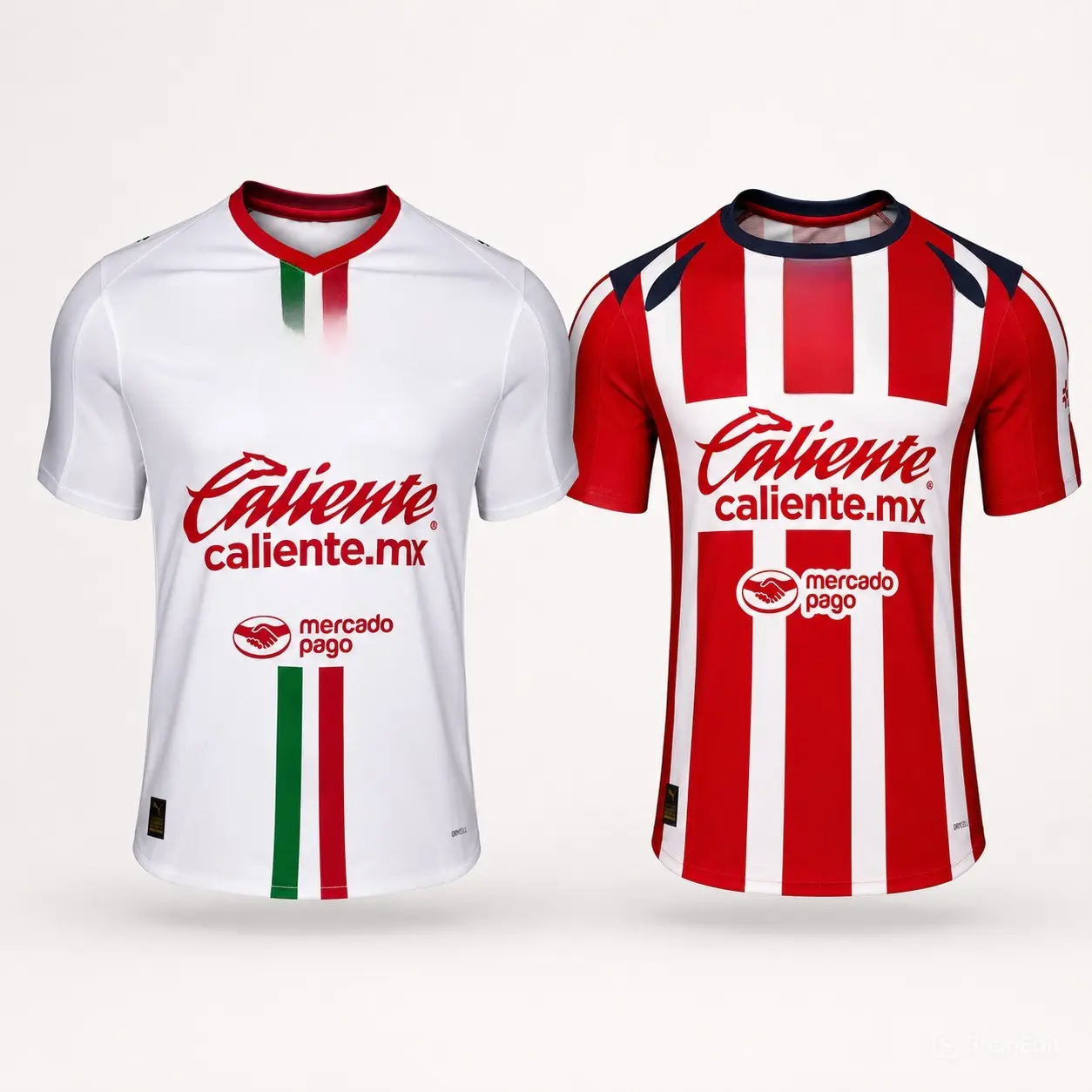 Guadalajara Chivas Liga MX 2025/26 Soccer Jerseys – Unisex Full-Detail Football Shirts with Two Design Options, Red White Stripe Style, Breathable Short Sleeves, Athletic Match Day Fit for Training, Stadium Events, Watch Parties and Everyday Fan Wear