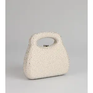 The Glimmer Drop Rhinestone Clutch Bag