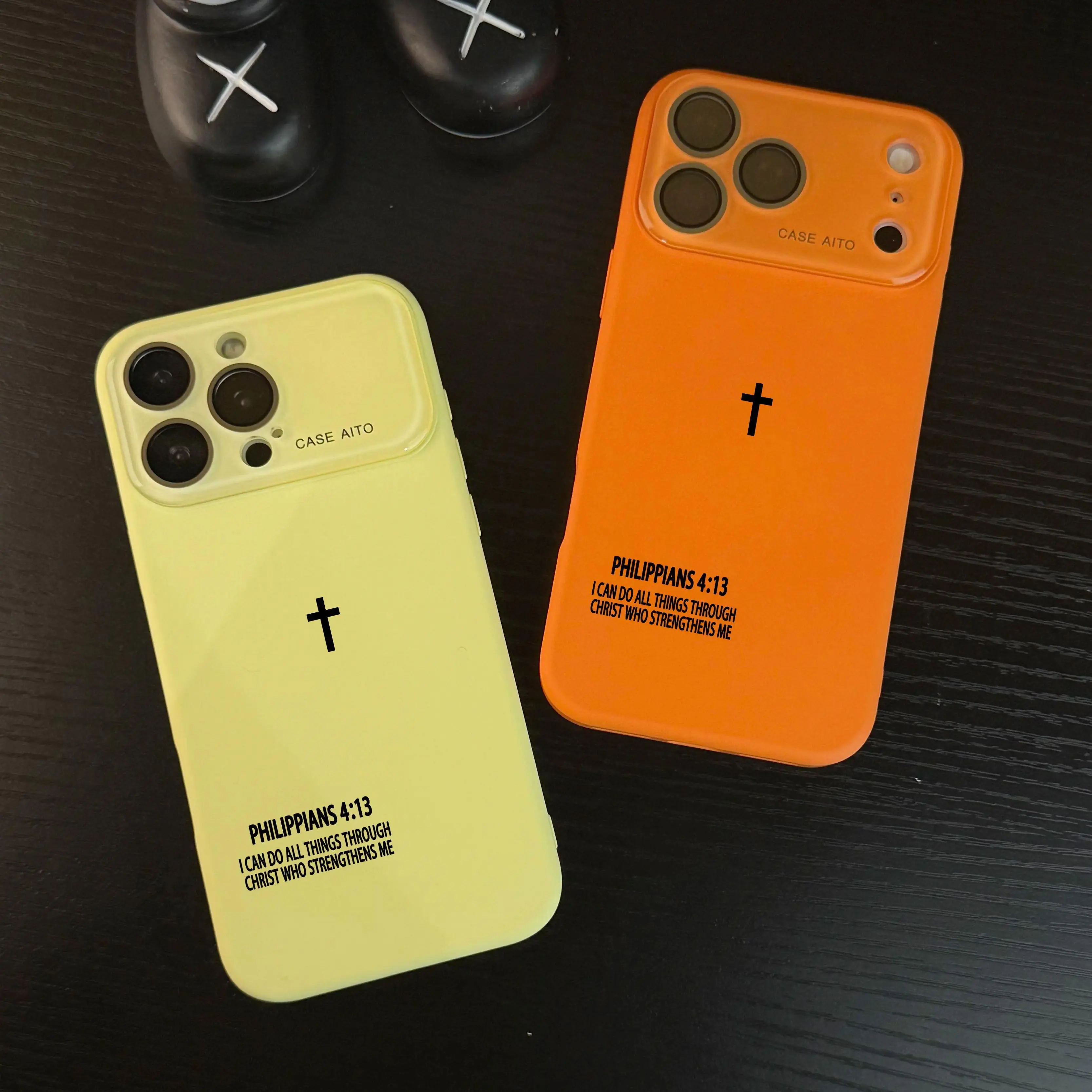 The God's Power Cross Scripture Dopamine Phone Case is suitable for iPhone 17 Air 16 15 14 13 12 Pro Max Plus with super skin friendly touch, all inclusive lens protection case, military grade anti fall and anti slip phone case-ZQ86