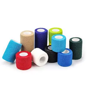 Combo 10 pcs - Self-Adhesive Elastic Sports Wrap – Support Tape for Joints, Wrists, Knees, and Ankles for Gym & Sports Activities