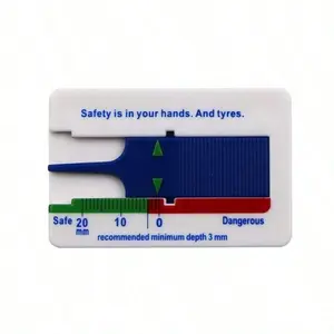 2pcs Professional Grade Tire Tread Depth Gauge - 0-20mm Range, Durable Construction For Frequent Use