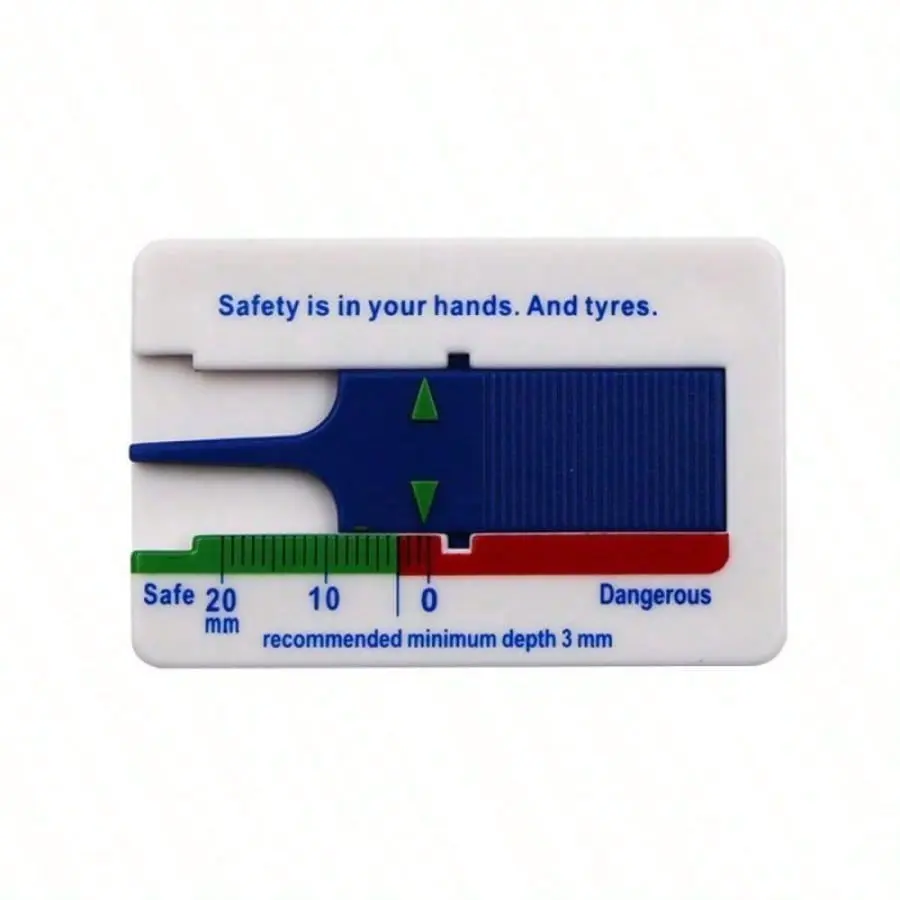 2pcs Professional Grade Tire Tread Depth Gauge - 0-20mm Range, Durable Construction For Frequent Use