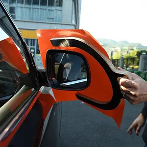 KUNAISI Car Vinyl Installation Accessories, Rearview Mirror Film Support Wood Frame, U-Shaped Wooden Film Holder, Thin Film Fixing Board, Suitable for Car Film Application