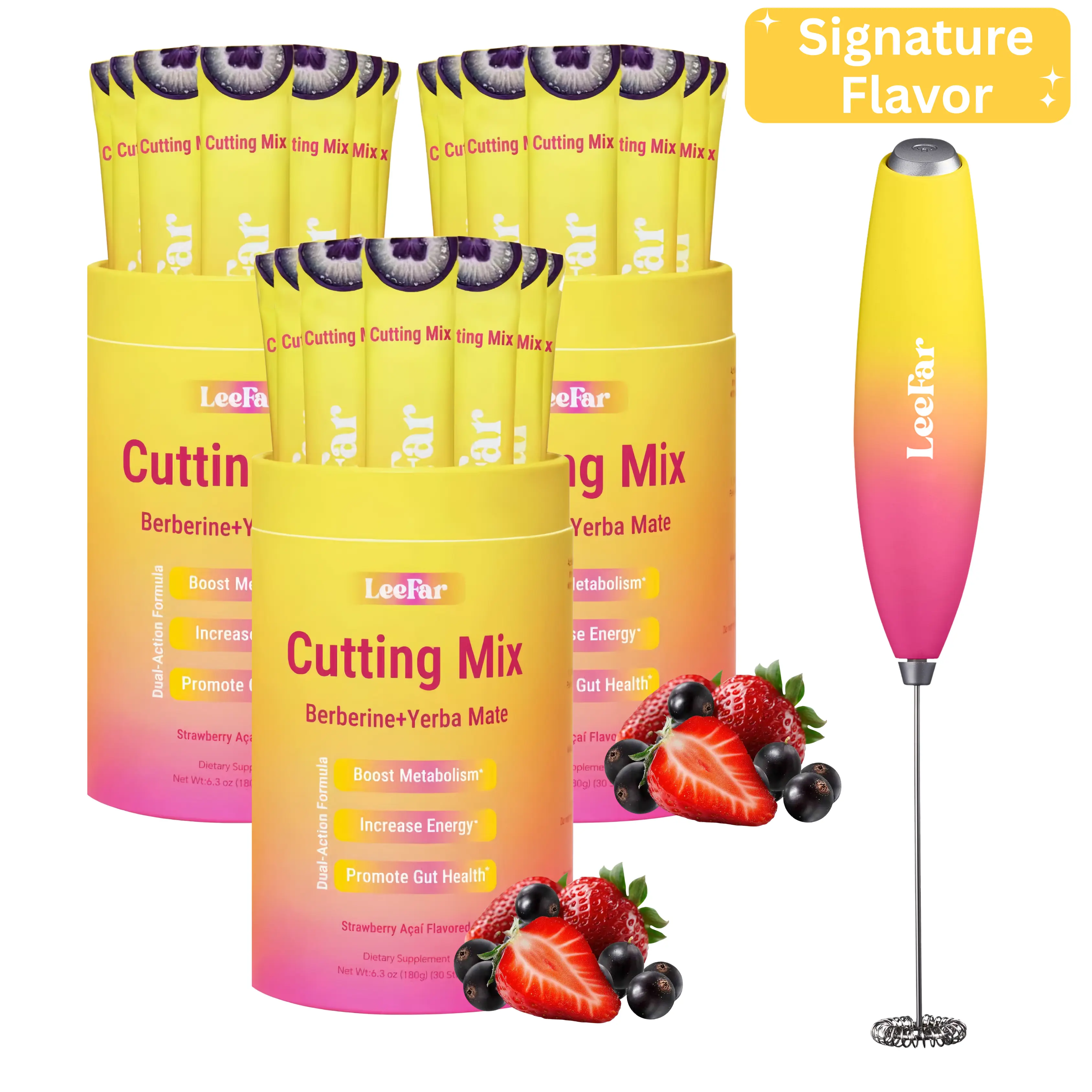 【Buy 3 Get 1 Gift Free】LeeFar Cutting Drink Mix | 3 Packs (90 Servings)