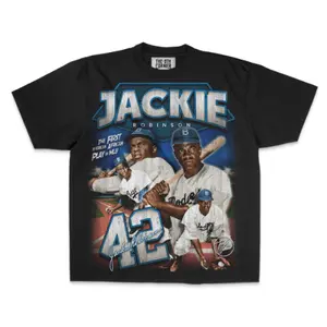JACKIE ROBINSON V0077  7.5 OZ MAX HEAVYWEIGHT GARMENT DYE SHIRT SLEEVE ,T-Shirt, Boy,Sleeve,