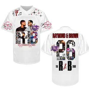 U and Brown R&B Tour 2026 Baseball Jersey, Raymond Brown Concert Back Print