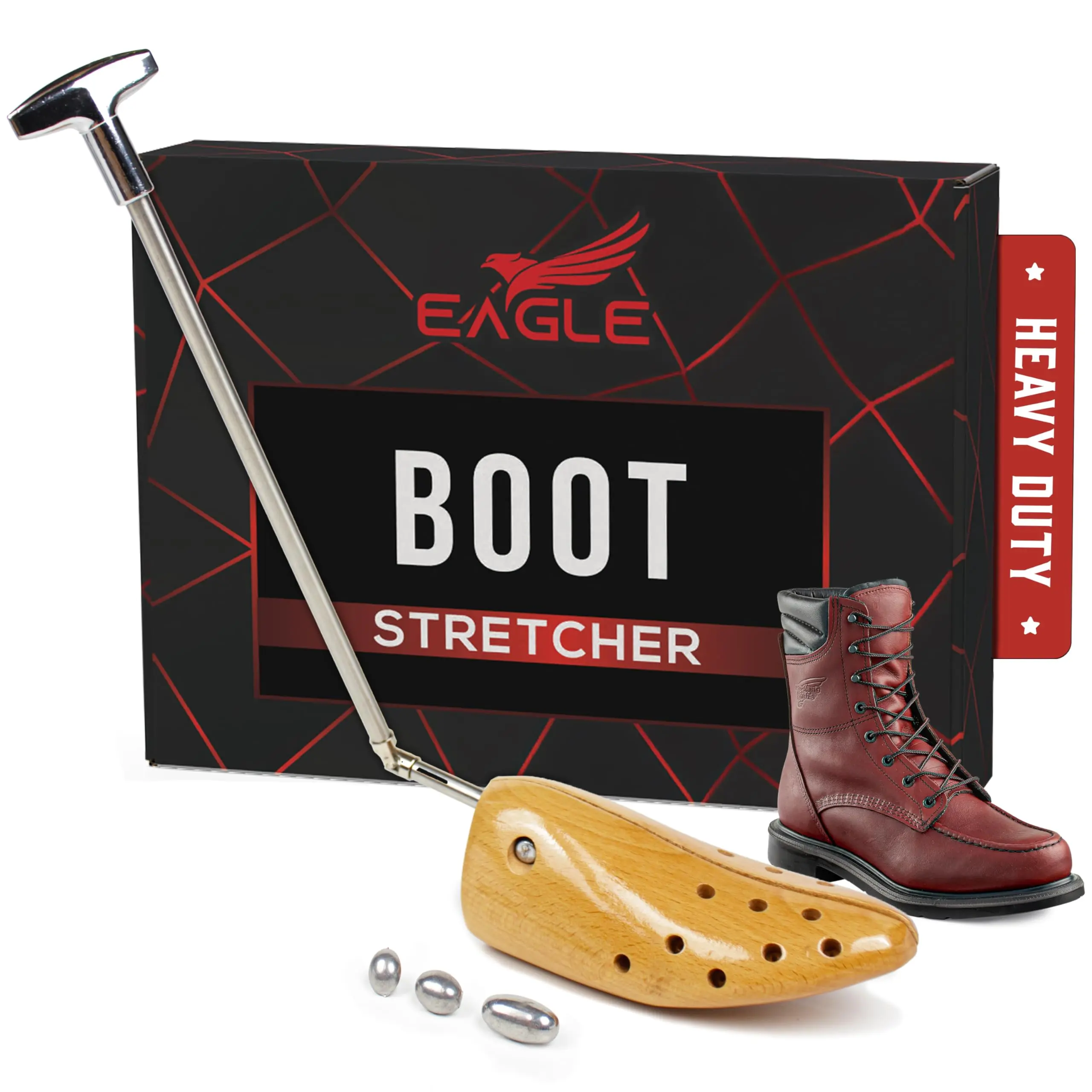 Eagle Premium Professional Footwear Boot Width Stretcher - Adjustable Size Shoe Accessory for Wide Feet Men, Shoes for Women