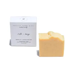 [Pretty Farm Girl] Milk + Honey Fragrance‑Free Handmade Tallow & Goat Milk Soap Bar – Ultra-Nourishing Cleanse for Sensitive Skin (4.5 oz / 127 g)