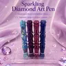 Lake Blue Diamond Painting Dot Drill Pen Set - DIY Craft Diamond Painting Accessories, Zinc Alloy 12-Threaded Pen Tips, Rhinestone Resin Quick Dot Tool, Adhesive Tool, Gift Box Set