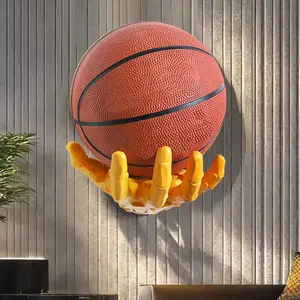 Creative Robotic Arm Basketball Rack Wall Mounted Basketball and Football Storage Rack Home Living Room Decoration Ornaments
