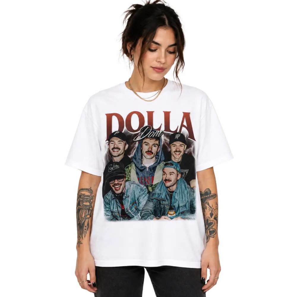 Retro 90s Dom Dolla Vintage Bootleg Graphic Unisex T-Shirt Gift for Women and Men Casual Cotton