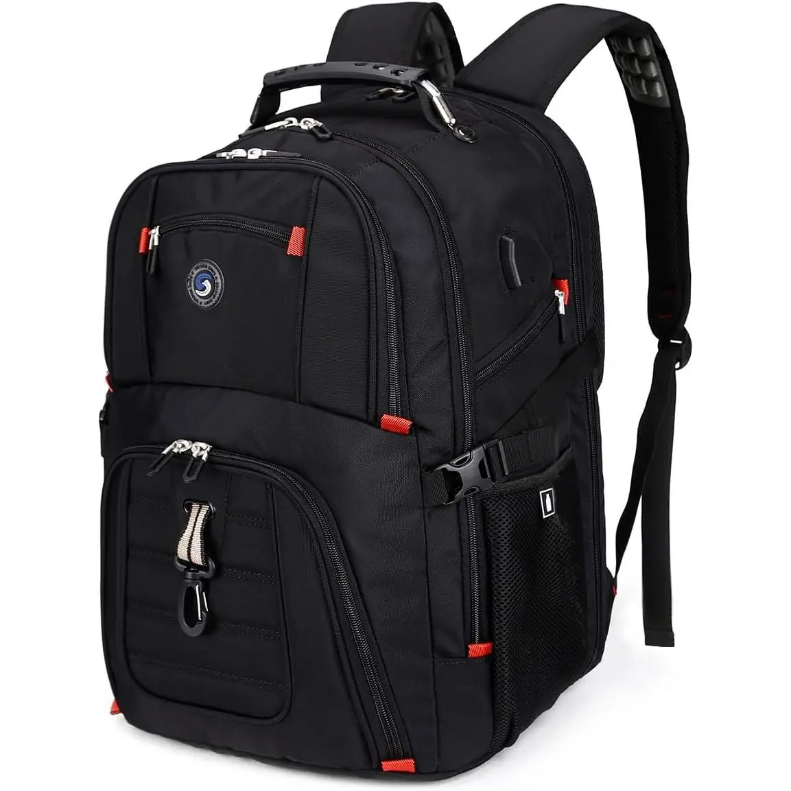 50L Travel Laptop Backpack with USB  Port, College High School Backpack Airline Approved Business Work Bag Fits 17 Inch Computer for Men Women