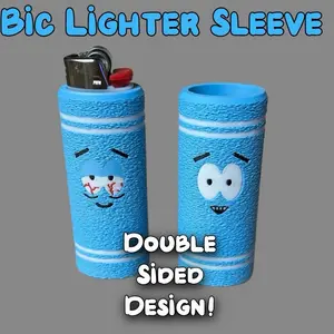 Lighter Sleeve - Durable Iconic Design for Bic Lighters - Lightweight Fun Accessory - Perfect Gift for Fans - 3.5 x 1.5 Inches