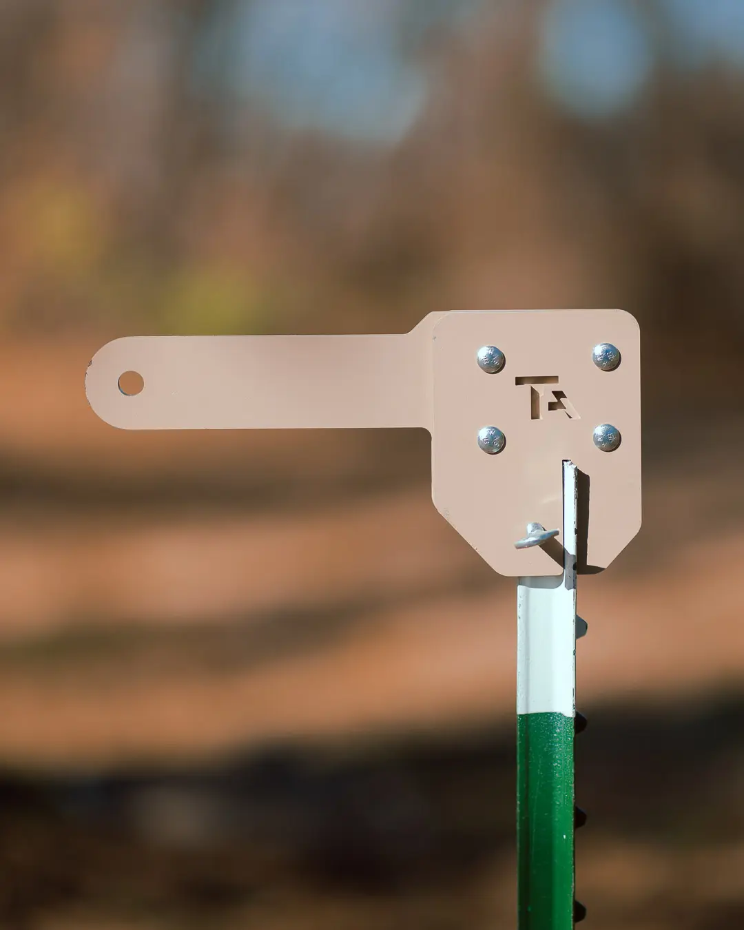 Exodus A-DAP Tee Post Target Mount - For All Exodus AR550 Plates - Affordable Steel Target Mount