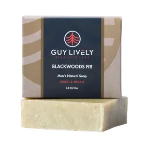 Blackwoods Fir Bar Soap for Men | Woodsy Detox Cleanser with Fir Needle and Parsley