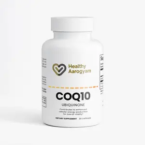 Healthy Aarogyam CoQ10 Ubiquinone 30 Capsules - Natural Energy Production Supplement for Cellular Health - Healthcare & Fitness - USA Made