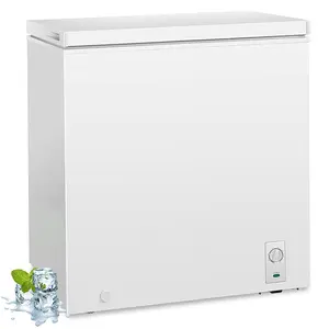 Antarctic Star 7.0 Cu. ft Chest Freezer Compact Freezer 6.8℉to -4℉ Free Standing Top open Door with Adjustable Temperature Defrost Water Drain/Power Saving White
