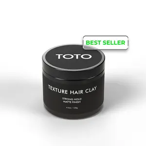 TOTO Texture Hair Clay - 4.2 Oz Strong Hold Matte Finish Premium Styling Product for Bold Textured Look Sculpt And Define Haircare