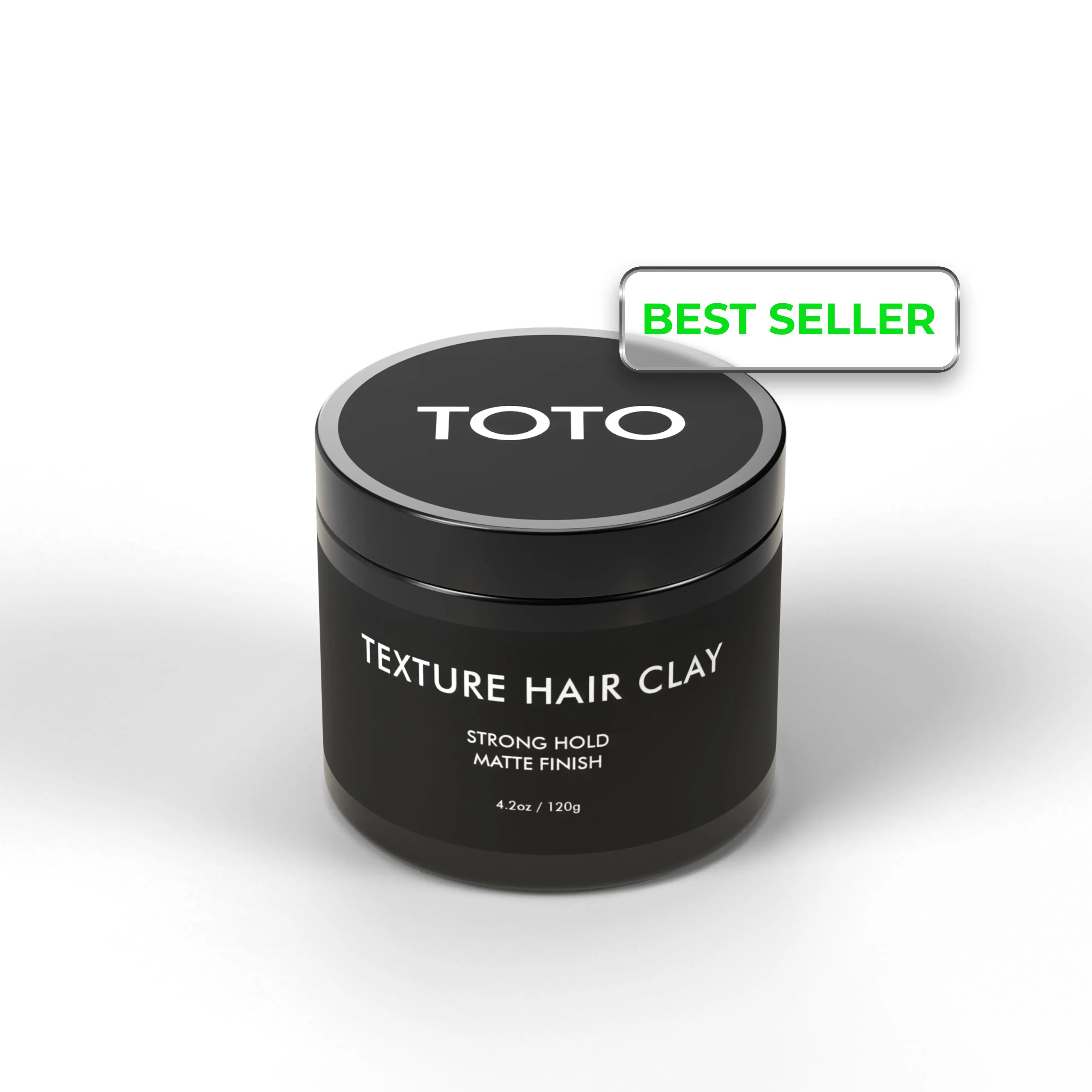 TOTO Texture Hair Clay - 4.2 Oz Strong Hold Matte Finish Premium Styling Product for Bold Textured Look Sculpt And Define Haircare