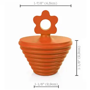 Universal Tub Stopper for Bathtub | Bathroom Sink Drain Plug Bath Stopper 2 Pack - Silicone (Yellow and Orange) Cover Shower