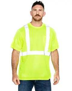 Hawx Men's Reflective Short Sleeve Work T-Shirt - Hhv827-Ylw