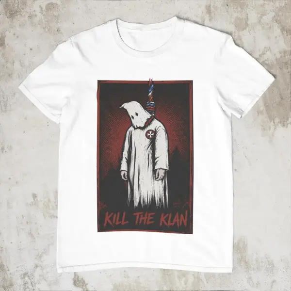 Funny Klan Hanging Graphic Shirt,Ku Klux Klan Men's Shirt,Forced To Fight Fascism shirt
