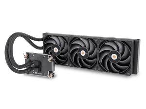 Thermaltake AW360 Liquid Cooler; Intel LGA 4677 - AMD sTR5/SP6; 360mm Radiator; 3x120mm 500~2000rpm PWM Toughfan Pro; Nickel-Plated Copper Block; Black; CL-W450-PL12BL-A