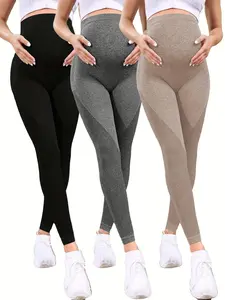 3 Pack Women's Maternity Leggings Maternity Yoga Pants Pregnancy Leggings Maternity Clothes Maternity Clothing