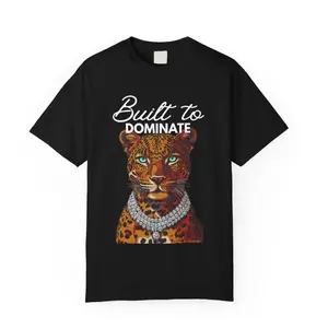 Graphic tee Built to Dominate Leopard Tee