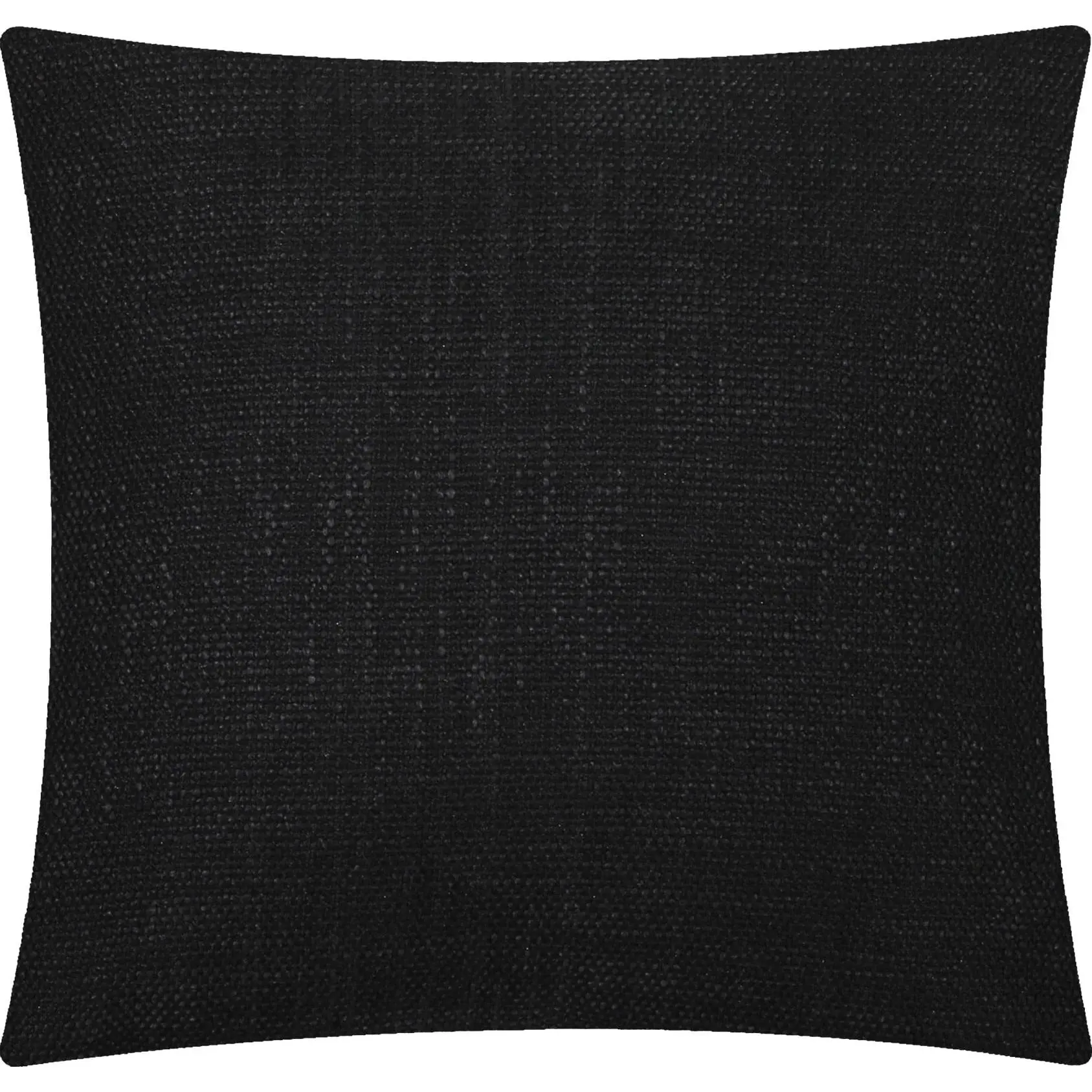 Mainstays Solid Texture Polyester Square Decorative Throw Pillow, 18" x 18", Black