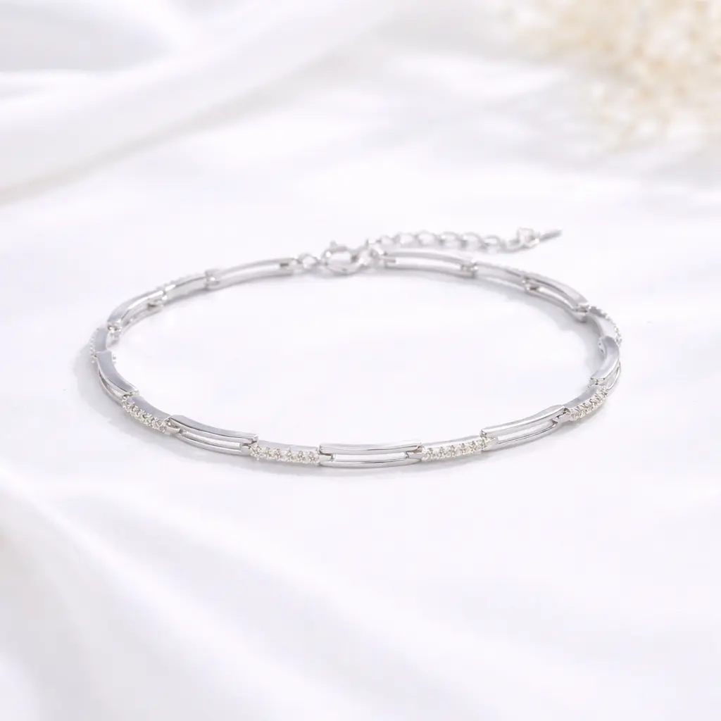 Quinza Moissanite Bracelet S925 0.24CT - Round Cut - Lore Jewelry