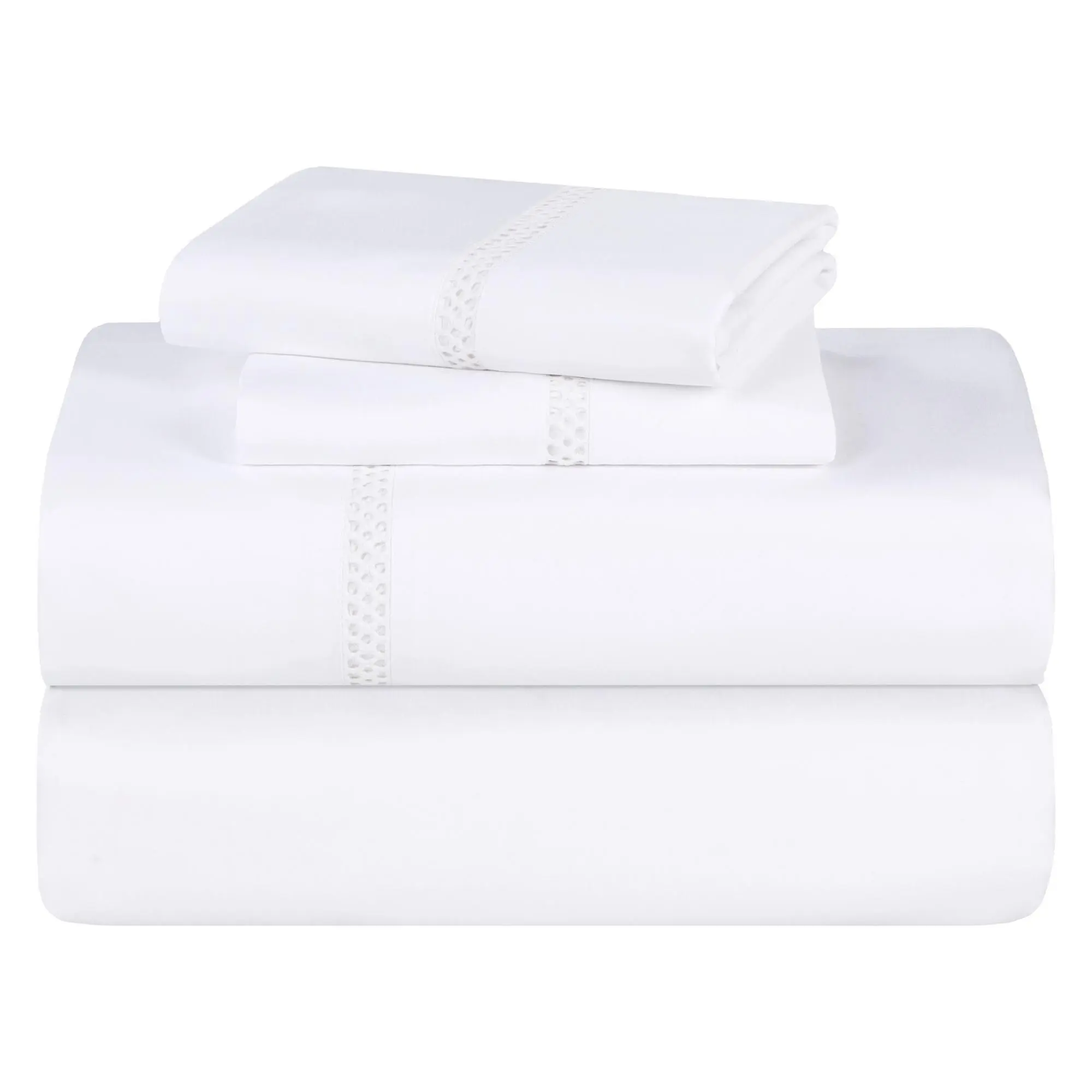 Superior Riverton Cotton Embroidered Sheet Set-Cal/King
