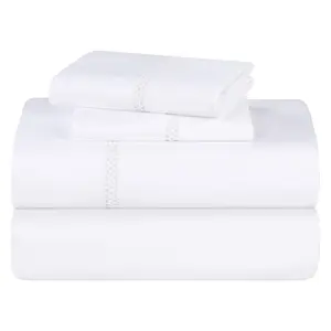 Superior Riverton Cotton Embroidered Bed SheetSet Twin XL