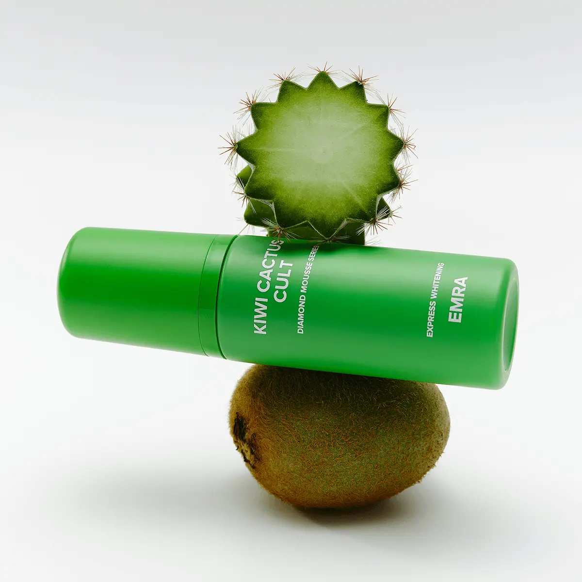 EMRA KIWI CACTUS CULT Teeth Whitening Foam - Removes Coffee Stains & Braces-Friendly, Portable & Lightweight, 60 ml/2 fl oz, Daily Stain Combat