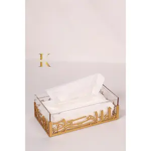 Acrylic Calligraphy Tissue Box