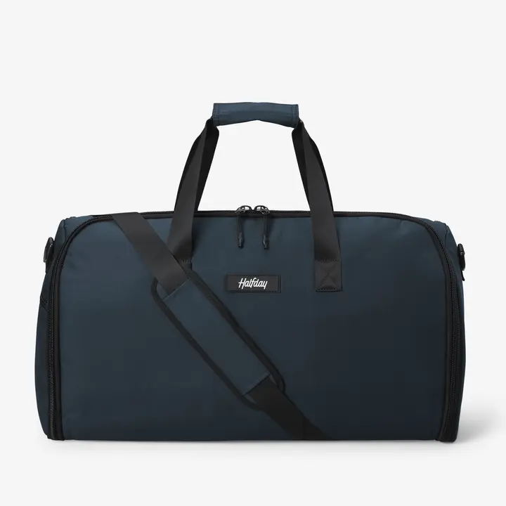 Halfday The Garment Duffel 45L - 2-in-1 Travel Bag with Garment Compartment for Suits & Dresses, Water-Resistant, Lightweight, and Carry-On Friendly