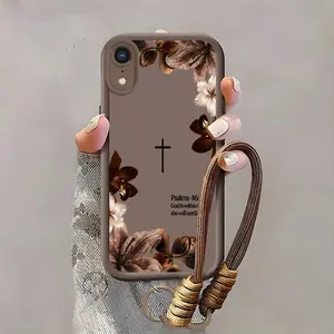 Suitable for [iPhone Xr] high-end women's phone case🥰，a beautiful lanyard is included，Sophisticated Floral Patterns，drop-resistant and fingerprint-resistant YM99