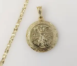 Plated Mexican Centenario 4mm Star Chain Necklace