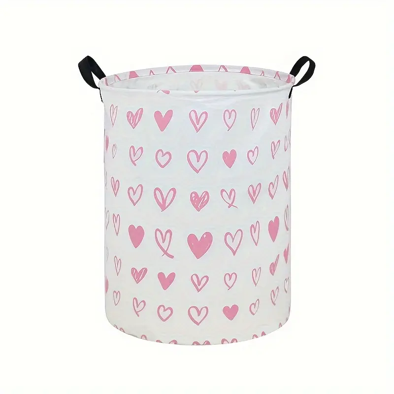 [Canvas Laundry Hamper] Large Canvas Laundry Hamper - 1pc Lightweight Collapsible Storage Basket/Organizer for College Dorms, Bedroom, Bathroom